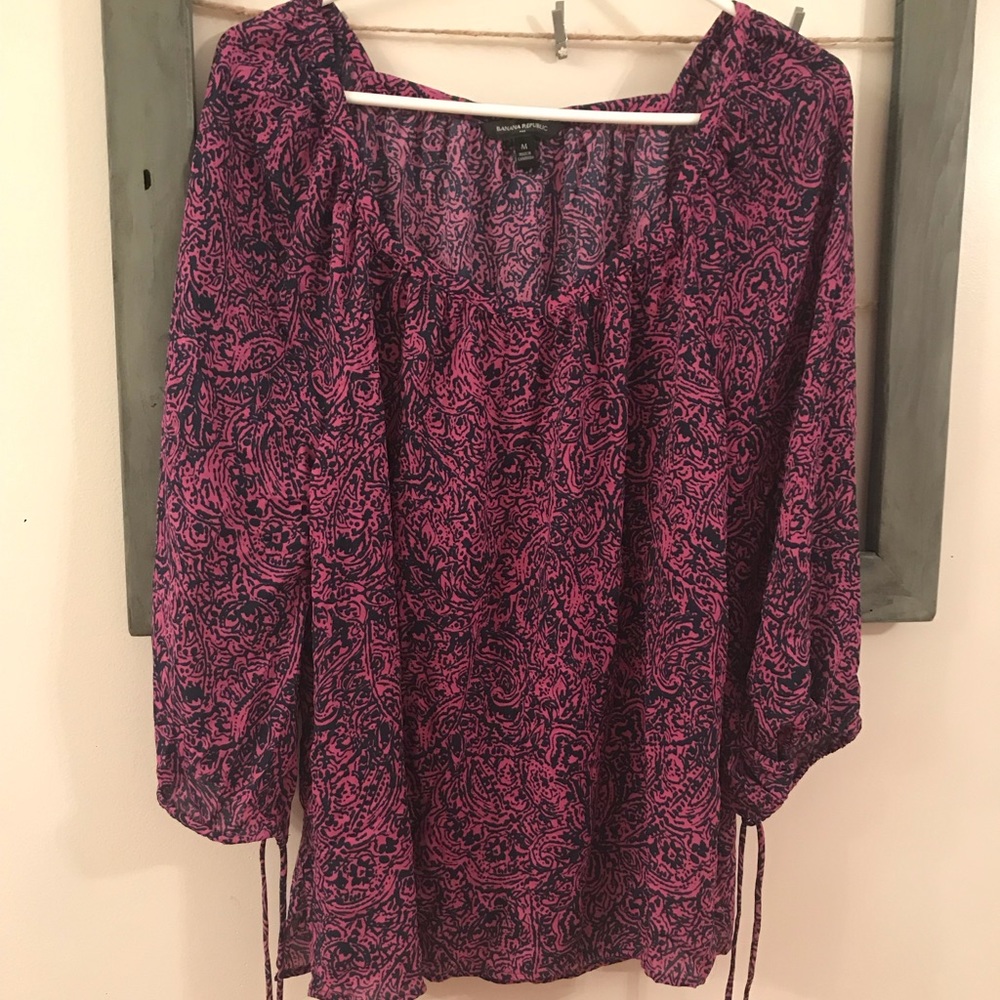 Beautifully Patterned Flowing Blouse
